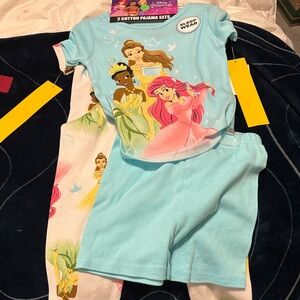 Disney Princess Blue and Pink Pajama Set
